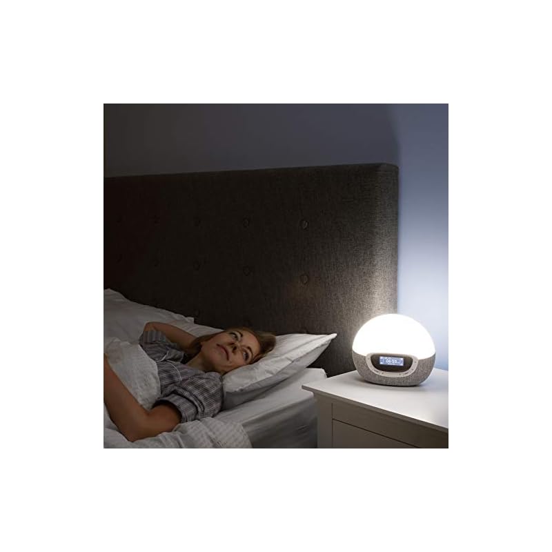 Lumie Bodyclock Shine 300 Wakeup Light Alarm Clock with Radio, 15