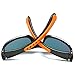 SojoS Kids Rubber Flexible Polarized Sunglasses for Baby Age 3-8 SK207 With Black Frame/Orange Strap