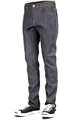 BLEU EVOLUTION MEN'S "SUPER SKINNY JEANS" WITH COMFORT STRETCH, 40X32, RAW BLUE/TIMBER