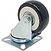12 Pack Caster Wheels Swivel Plate Casters On Black Polyurethane 2