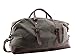 JIAO MIAO Overnight Canvas Leather Travel Tote Duffel Shoulder Handbag Bag,170805-gery One Size (Hardcode)