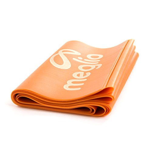 Meglio Latex Free Resistance Bands 7ft. Exercise Bands for Physical Therapy, Strength Training Workouts, Yoga, Pilates, Stretching. Range of Resistance Strengths & Exercise Guide Booklet Included