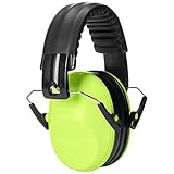 AmazonBasics Kids Ear Protection Safety Noise Earmuffs, Yellow
