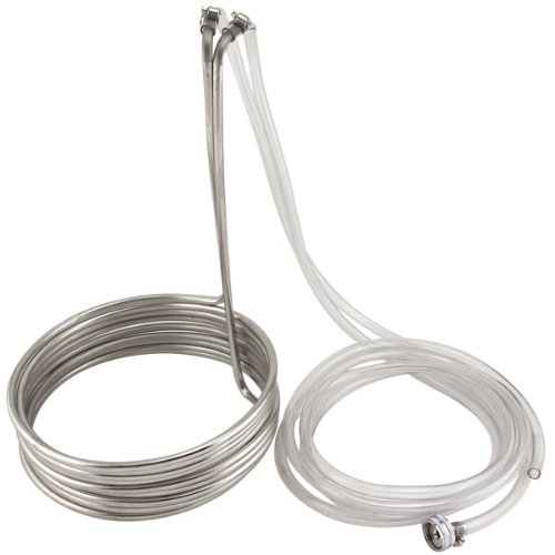 Super Efficient 3/8" x 25' Stainless Steel Wort Chiller