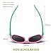 RIVBOS RBK006 Rubber Flexible Kids Polarized Sunglasses for Baby and Children Age 3-10