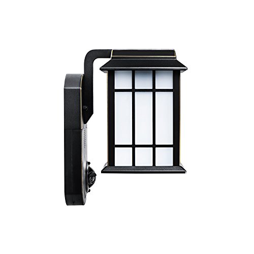 Maximus Video Security Camera & Outdoor Light Traditional Black