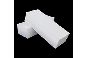 2 Pack Polyethylene Tapping Block – Professional Grade Solid Plastic Blocks for Precision DIY Projects, Heavy-Duty Home Improvement Block, Rectangular (8 x 3 x 2 inch), by KUKLIPJIM, White