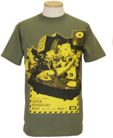Amazon Exit Tunes イラストレーター獅子猿 Super Producers Beat ｔシャツ カーキ ｌサイズ アニメ 萌えグッズ 通販