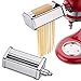 Pasta Roller & Spaghetti Cutter Attachment for KitchenAid Stand Mixers,Stainless Steel Pasta Sheet Noodle Maker Accessories, 2Pcs