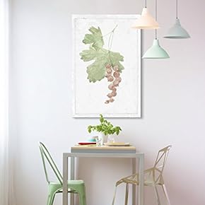 Canvas Wall Art - Hand Drawn Red Cherry Vine Tree Minimal Fruit Series Artwork - Giclee Print Gallery Wrap Modern Home Art Ready to Hang - 12x18 inches