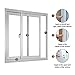 fowong Fuzzy Weather Stripping, 11/32 inch x 11/32 inch x 16 Feet, High Density Brush Seal Strip for Sliding Sash Door Window Wardrobe Seal (Brown)