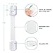 Adoric 6Pack Baby Safety Locks | Child Proof Cabinets, Drawers, Appliances, Toilet Seat, Fridge and Oven | Tools Not Required | 3M Adhesive with Adjustable Strap and Latch System (White)
