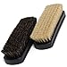 7" Horsehair Shoe Brushes (2pcs) - 2 Color Hair Made for Light & Dark Shoes or Boots primary