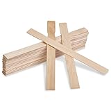 Preferred Crafts, 12 Inch Wooden Paint Stir Gallon Mixing Sticks for Wood Crafts and Paint Projects, Library, Garden or Wedding Fan, Unfinished Wood (Pack of 25)