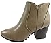 Soda Women's Newbury Leatherette Stacked Heel Ankle Booties