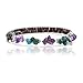 $80Tag Certified Navajo Native Turquoise Amethyst Adjustable Wrap Bracelet 12739-1 Made by Loma Siiva