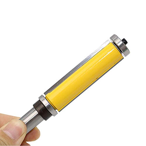 1/2" Shank Flush Trim Router Bit Bottom Bearing; Top & Bottom Bearing Trimmer Router Bit Woodworking Cutter Wood Trim Cutter - Thumbnail 4