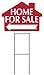 HOME FOR SALE Sign with Arrow - House Shape Corrugated Sign Kit INCLUDES 24