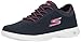 Skechers Performance Women's Go Step Lite Walking Shoe,Navy/Pink Mesh,8 M US