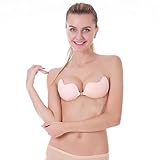 Women's Reusable Invisible Strapless Self Adhesive Backless Silicone Push-up Bra