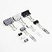 U Brands Binder Clips Paper Clips and Push Pins Value Pack, Black White and Gray Fashion Colors, 173-Count