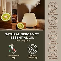 Gya Labs Bergamot Essential Oil for Diffuser