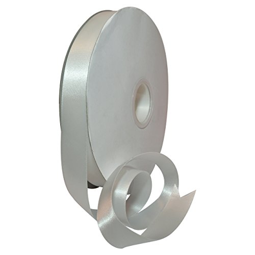 Morex Ribbon Double Face Satin Ribbon 7/8" X 100 YD Off White Ribbon for Gift W…