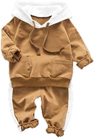 Mjhaiueh 子供服 セットアップ ジャージ ベビ 服 長袖 パーカー スウェットパンツ 上下セット キッズ トレーナー フード付き ロングパンツ 赤ちゃん 服 男の子 女の子 トップス ズボン 春 夏 秋 スポーツウェア カジュアル 韓国