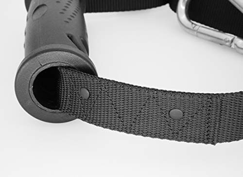 SYL Fitness Extremely Durable Handle Grip for Cable Machine Attachment and Resistance Band Heavy Duty Thick Solid ABS Core - Thumbnail 2