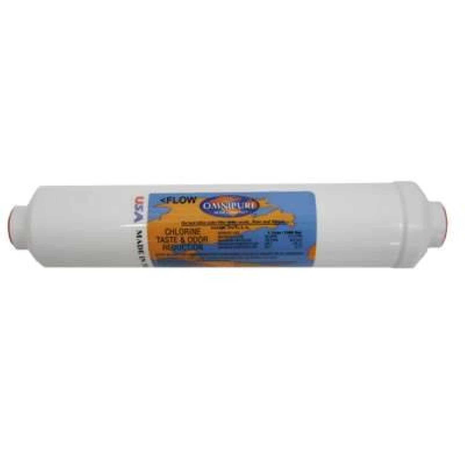 Omnipure K2586-BB-6 OZ. GAC & Phosphate Inline Water Filter Cartridge