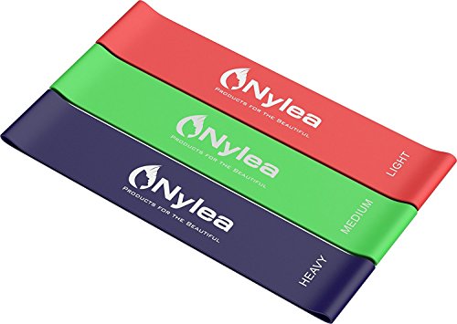 3 Pack Resistance Exercise Workout Bands [FREE TRAVEL BAG] 12" Latex - Best for Training, Pilates, Powerlifting, Stretching, Physical Therapy, Yoga, Rehab and Home Fitness [ULTIMATE FITNESS SET] - Thumbnail 6