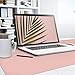 Rosegold Desk Pad, Mousepad, Desk Blotter, Blush Pink Mouse Pads for Computers, Pretty Office Desk Accessories for Women, Reversible Pink Mouse Pad, 80x40cm Pink Mat Pad, Rose Gold Office Decor
