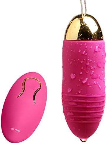 Wireless Remote Control Vibrating 10 Speed Waterproof Bullet Body Massage for Women Couples (Red)