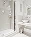 AMG Corner Tension Adjustable Bathroom Storage Shower Caddy, Chrome, by and Enchante Accessories, CC100003 CHR