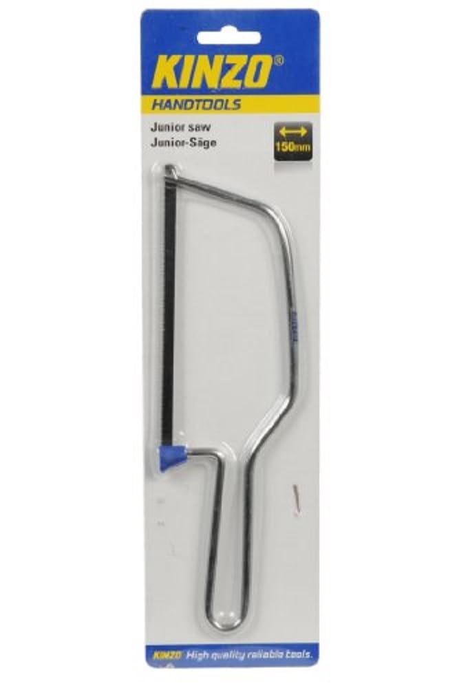 Kinzo Junior Saw, Bow Saw - 150mm Straight Blade - 6 Teeth - Gray - Wood