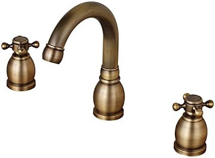 BL Modern retro Eight-inch three-hole lavatory faucet hot and cold continental antique vintage bathroom three piece set Sink faucet