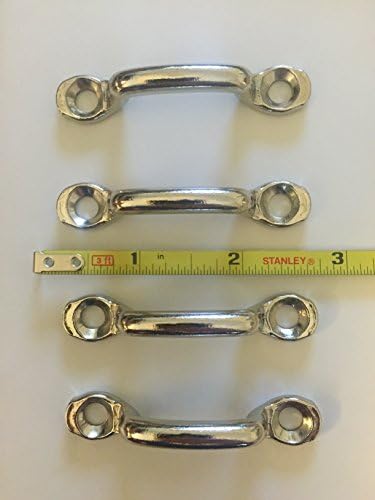 Footman Loop, 1" Inch Mount, Tie Down, Jeep Willys, Corvette, Buggy, Kayak 4 Piece Set