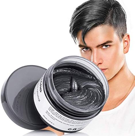 Harajuku Style Styling Products Hair Color Wax Dye One-time Molding Paste Seven Colors Hair Dye Wax Hair Dyes (black)