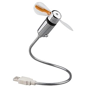 TRIXES LED Programmable Flexible Fan - USB Connection for Laptop or Desktop Computers