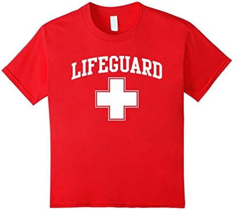 Kids Lifeguard Short Sleeve Red T-Shirt 12 Red