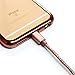 Tera Grand Apple MFi Certified - Lightning to USB Braided Cable with Aluminum Housing 4 ft. Rose Gold