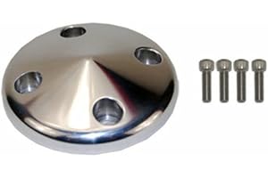 Pirate Mfg SBC Chevy 283-350 Machined Aluminum LWP Water Pump Nose Pulley