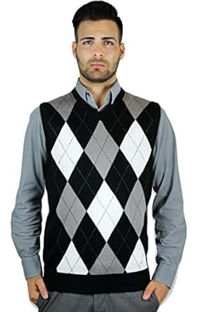 Autumn and winter solid color fashion v neck casual men