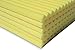 Soundproofing Acoustic Studio Foam - Yellow Color - Wedge Style Panels 12”x12”x1” Tiles - 6 Pack