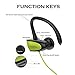 Chamfind Bluetooth Headphones, Wireless Earbuds Bluetooth V4.2 Stereo Earphones, IPX5 Waterproof Sports Neckband Headset, With Mic Bass Noise Reducing for Gym Running(Green) - Fozento