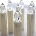 Gedengni Colorful LED Candle Battery Candlesticks 10pcs Remote Taper Candle LED Chandelier Flameless Candle Sticks with Clip for Christmas Tree Weddings Vigil and Menorah (4'', Ivory),Pack of 10