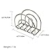 Home Basics Paper Napkin Holder/Freestanding Tissue Dispenser for Kitchen Countertops, Dining Table, Picnic Table, Indoor & Outdoor Use, Durable Storage and Organization Option (Satin Nickel)