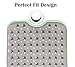 HmiL-U Non Slip Bathtub Mat | 30% Extra Long Bath Mat for tub | Shower Mat |with 200 Suction Cups 16in x 40 in (Clear Grey)