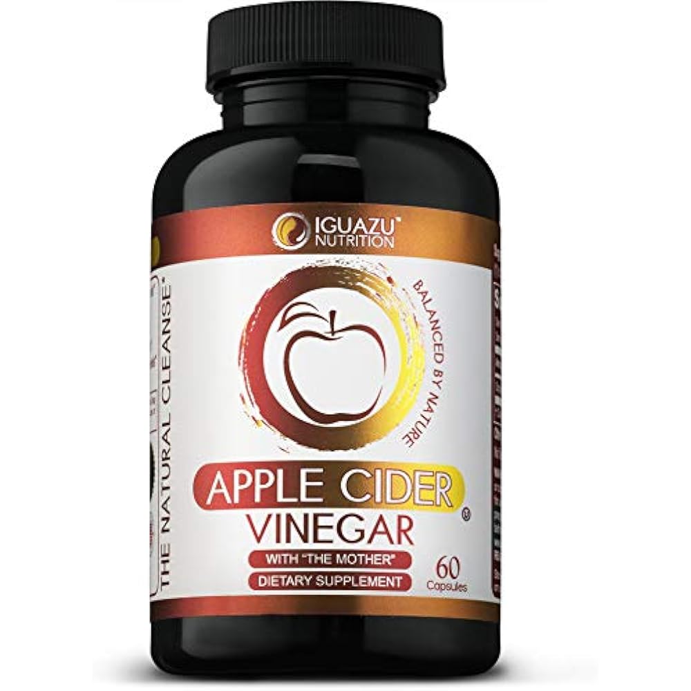 100 Organic Apple Cider Vinegar Capsules With The Mother, 700mg Pills