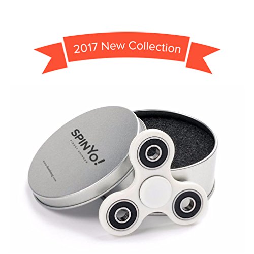 SpinYo! Fidget Spinner - Premium Quality with Exclusive Package. Genuine SpinYo! sold by honimog. (White)